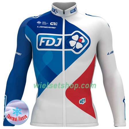 Wielershirt 2017 FDJ N001 Winter Thermal Fleece